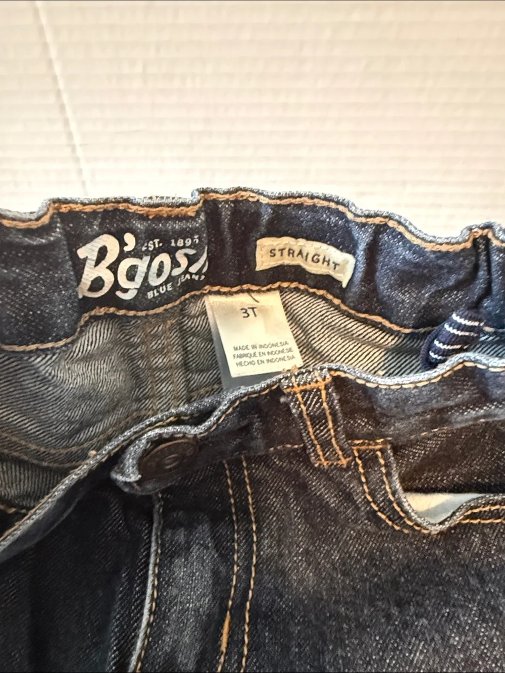 OshKosh B'gosh Boys' Dark Blue Straight Jeans